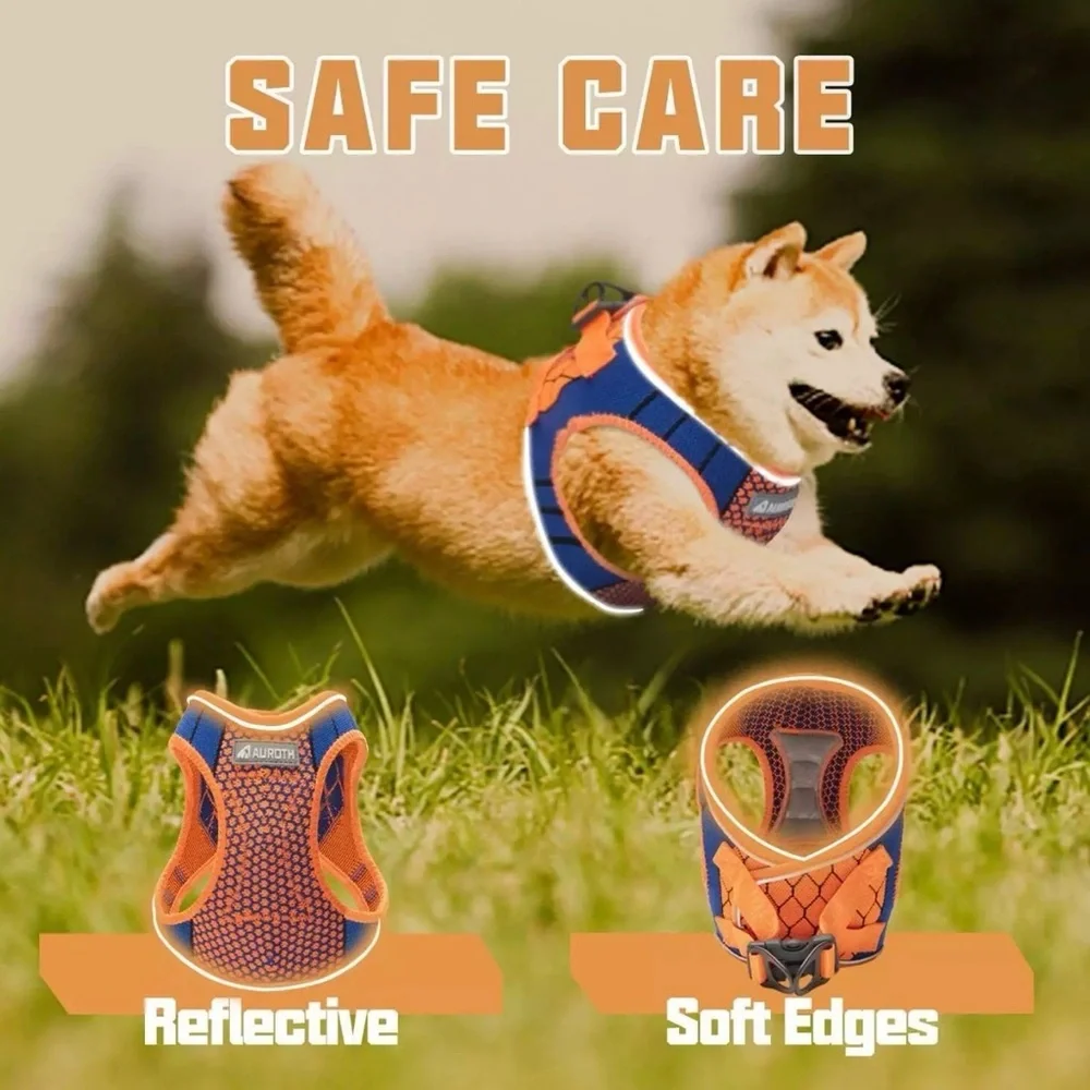 Auroth Dog Harness - Lite Series Step-in Dog Harness Cat Harness - Orange